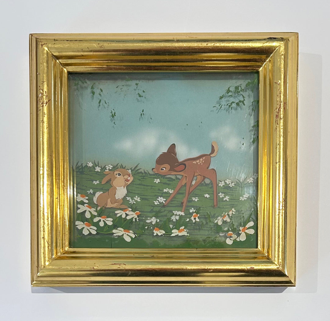 Original Walt Disney Multiplane Painting featuring Bambi and