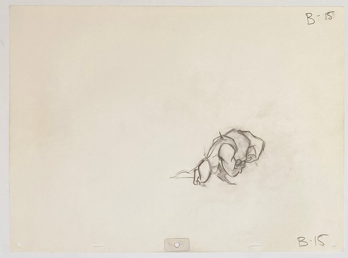 Original Walt Disney Sequence of 6 Production Drawings from Beauty and the Beast featuring Beast