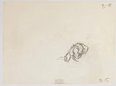 Original Walt Disney Sequence of 6 Production Drawings from Beauty and the Beast featuring Beast
