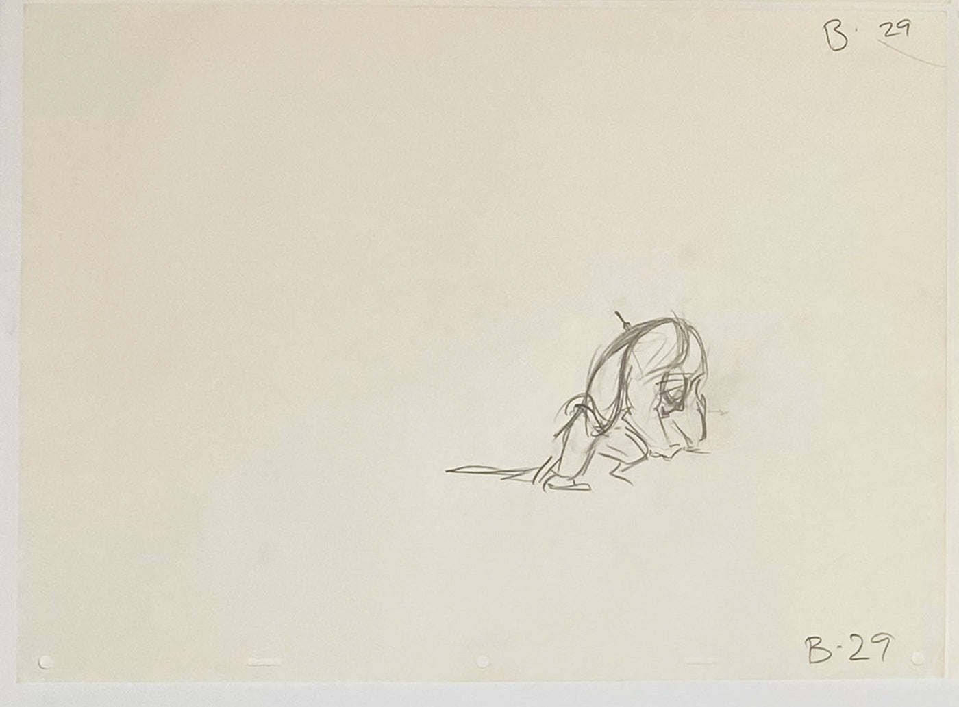 Original Walt Disney Sequence of 8 Production Drawings from Beauty and the Beast featuring Beast