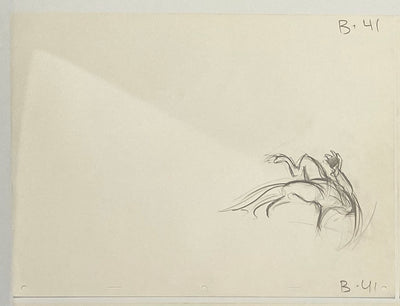 Original Walt Disney Sequence of 8 Production Drawings from Beauty and the Beast featuring Beast