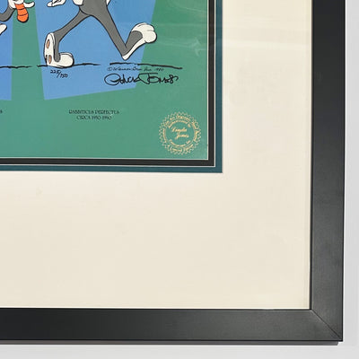 Original Warner Brothers Limited Edition Cel "Evolution of Bugs" Signed by Chuck Jones