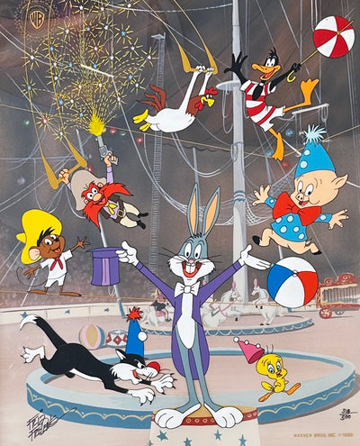 Original Warner Brothers Limited Edition Cel "Circus" signed by Friz Freleng