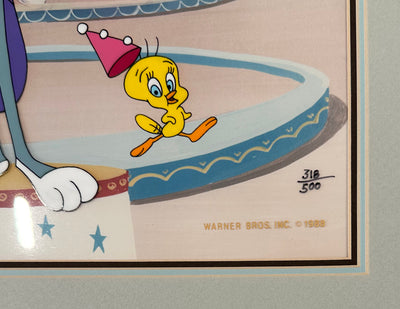 Original Warner Brothers Limited Edition Cel "Circus" signed by Friz Freleng