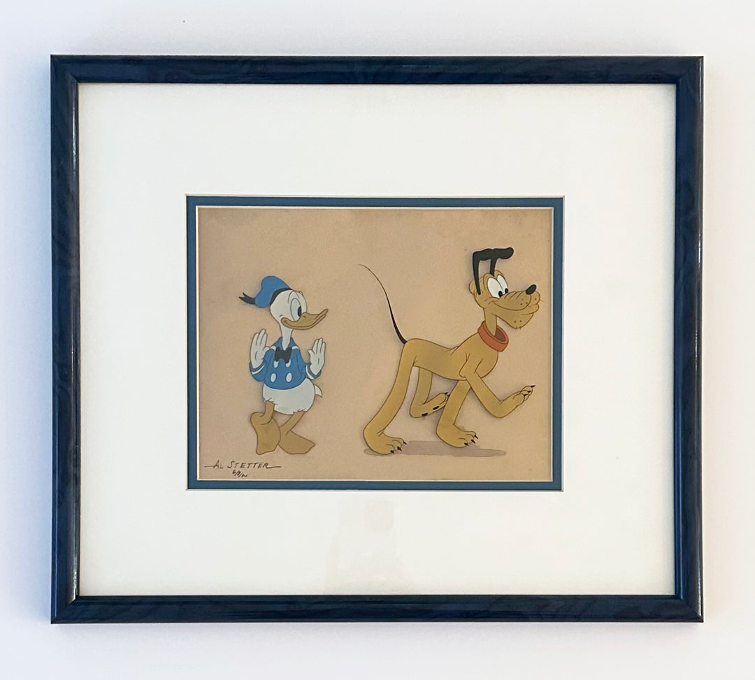 Original Walt Disney Production Cel featuring Donald Duck and