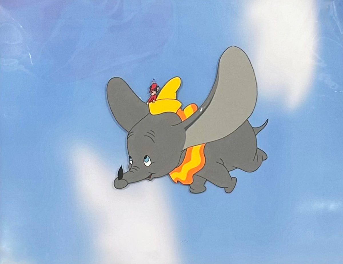 Original Walt Disney Color Model Inker Test Cel from Dumbo