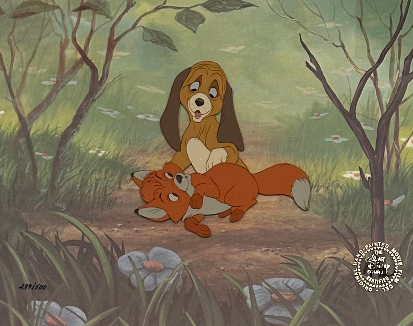 Original Walt Disney Limited Edition Cel from The Fox and the Hound