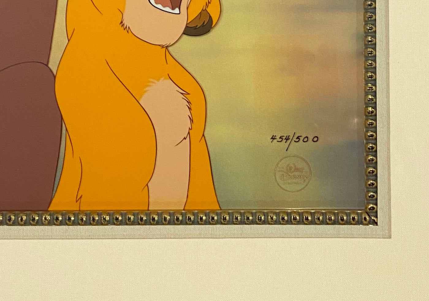 Original Walt Disney Limited Edition Cel "Hakuna Matata" featuring Simba, Pumbaa, and Timon