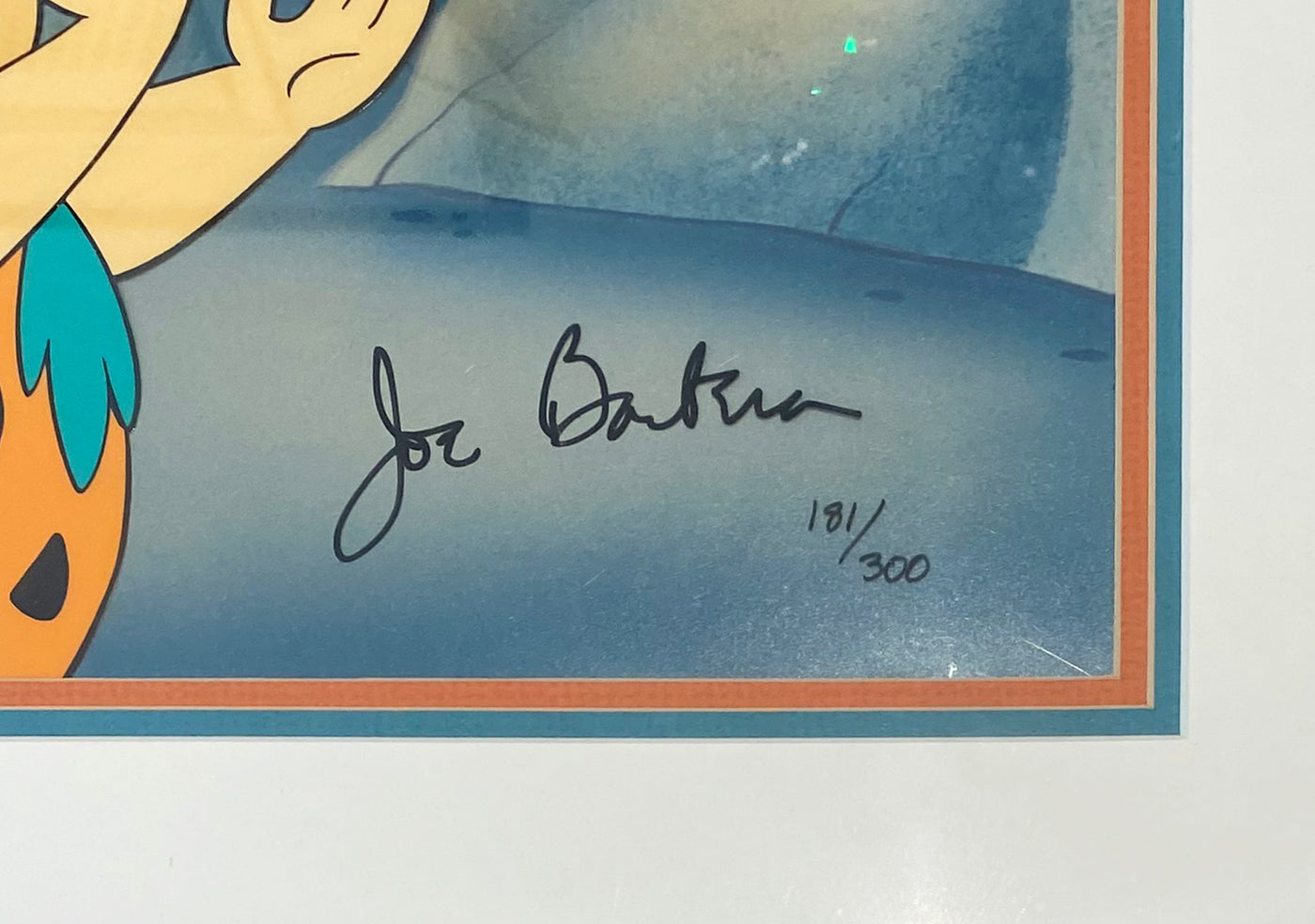 Original Hanna Barbera Limited Edition Cel "Tossing Pebbles" Signed by Bill Hanna and Joe Barbera