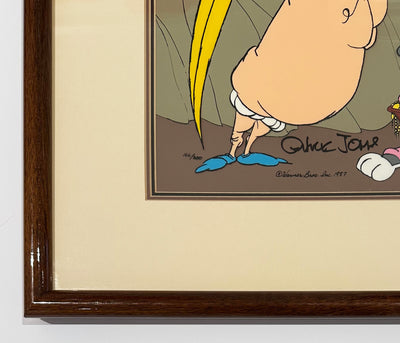 Original Warner Brothers Limited Edition Cel "Hassan Chop" Signed by Chuck Jones