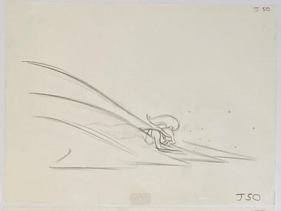 Original Walt Disney Sequence of 5 Production Drawings from Aladdin featuring Jasmine