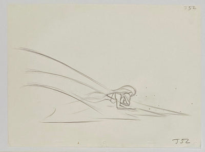 Original Walt Disney Sequence of 5 Production Drawings from Aladdin featuring Jasmine