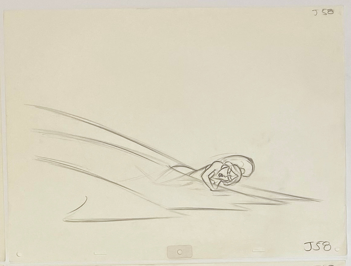 Original Walt Disney Sequence of 4 Production Drawings from Aladdin featuring Jasmine