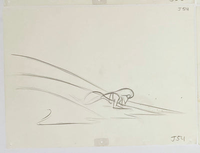 Original Walt Disney Sequence of 4 Production Drawings from Aladdin featuring Jasmine