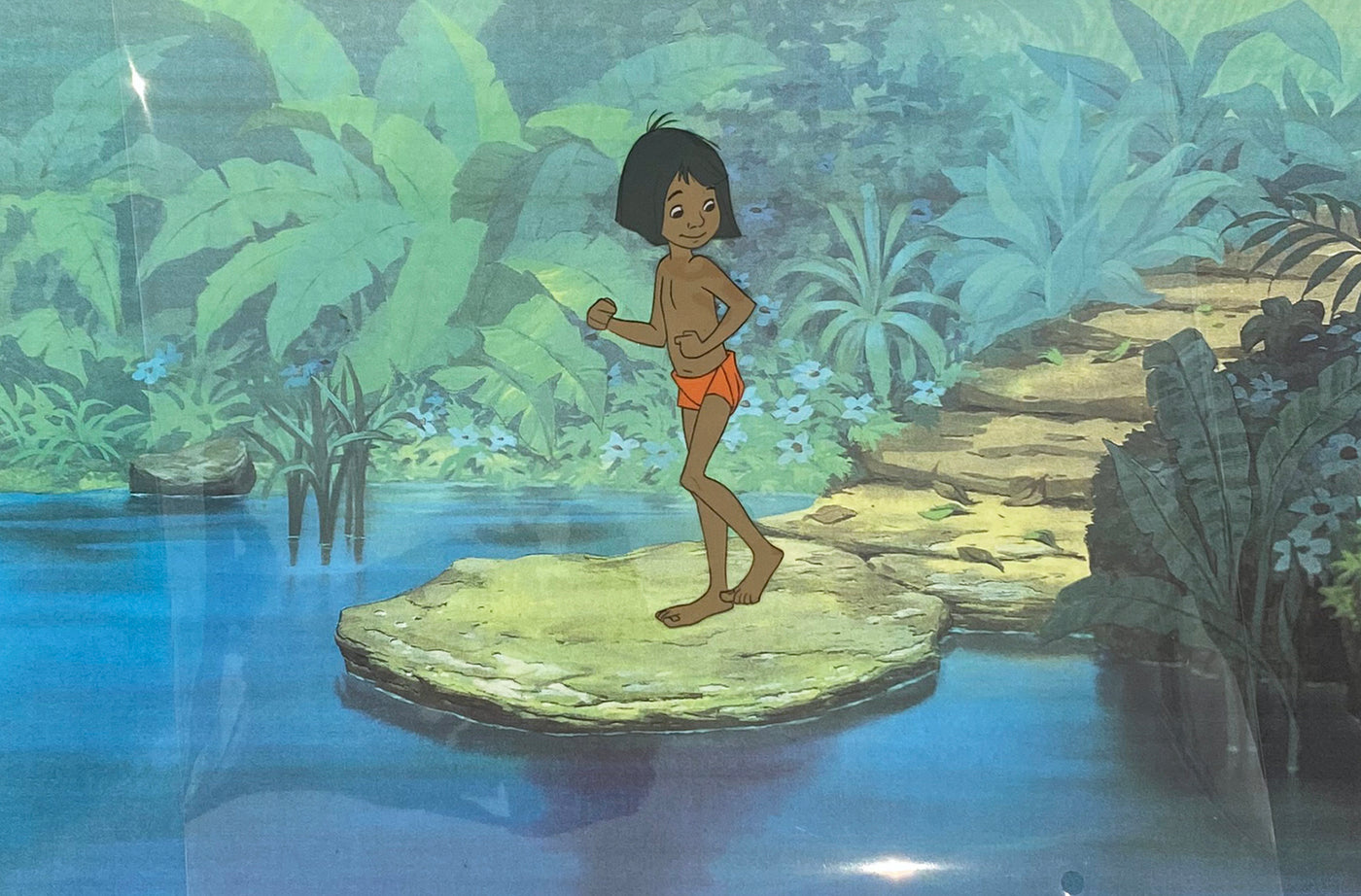 Original Walt Disney Production Cel from The Jungle Book featuring Mowgli