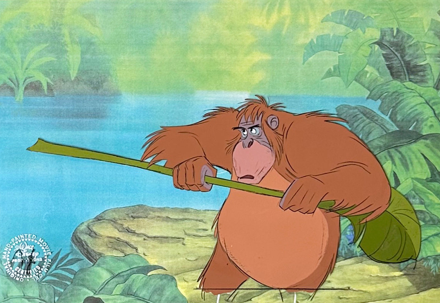 Original Walt Disney Production Cel from The Jungle Book featuring King Louie