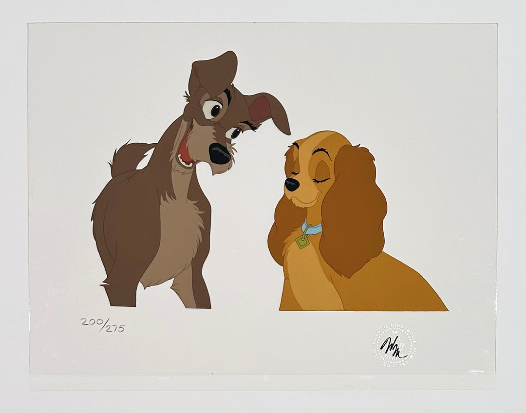 Original Walt Disney Set of Four Lady and the Tramp Limited