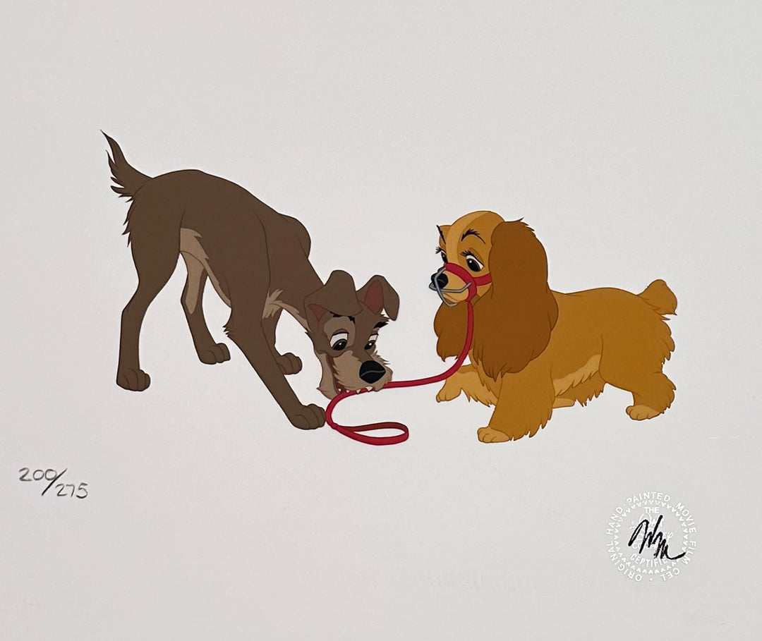 Original Walt Disney Set of Four Lady and the Tramp Limited