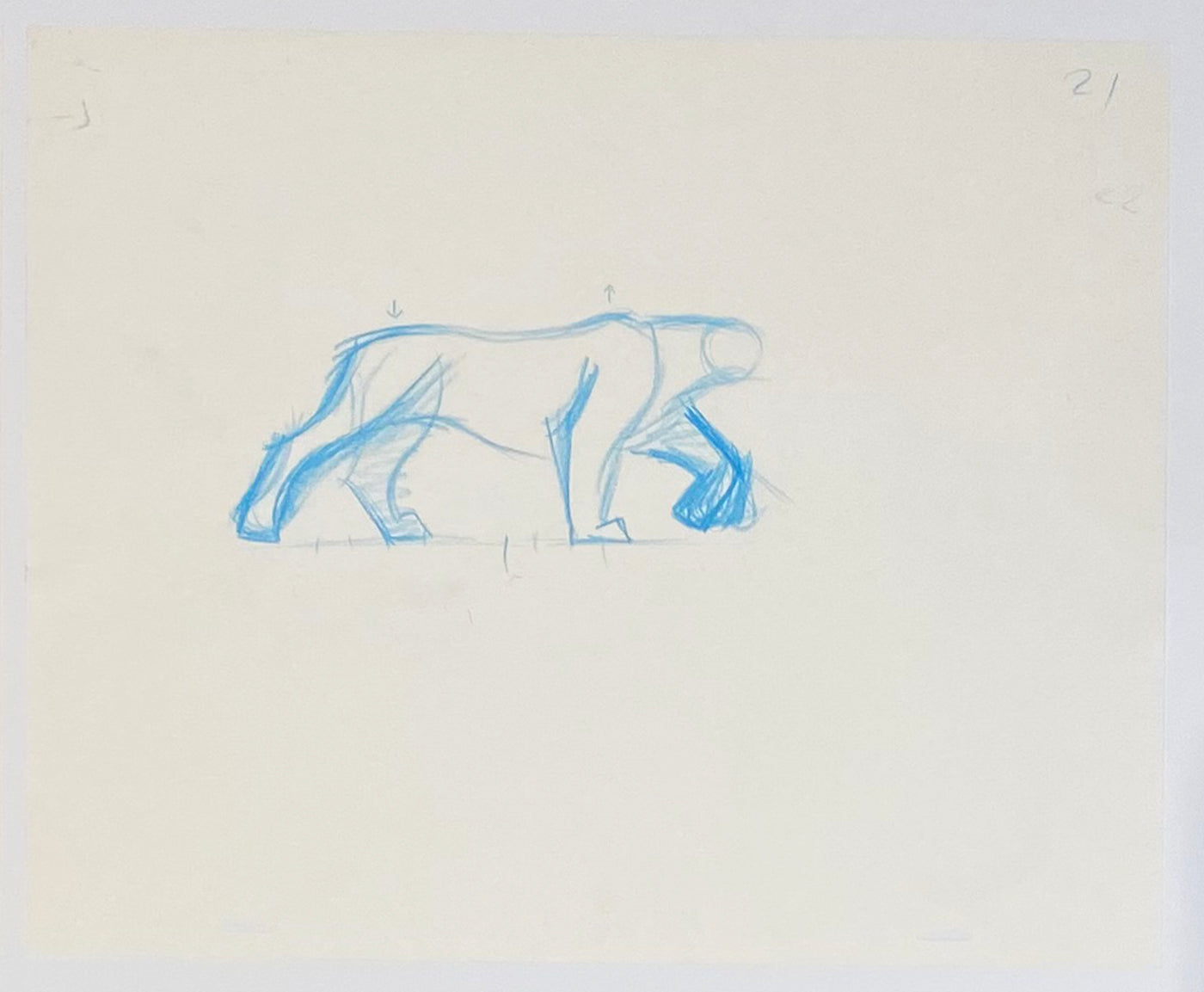 Original Walt Disney Sequence of 2 Production Drawings from The Lion King