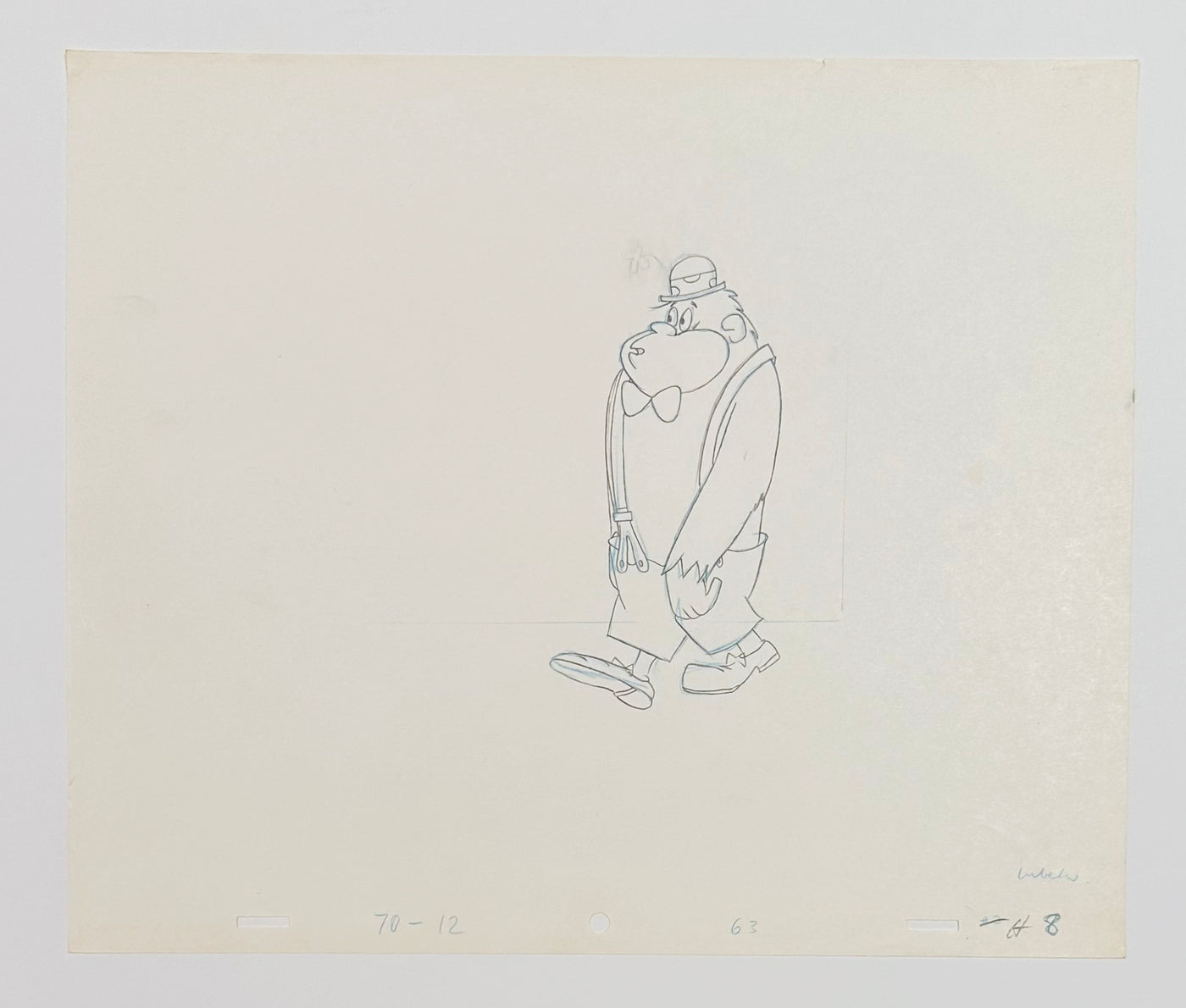 Original Hanna Barbera Production Drawing of Magilla Gorilla