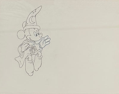Original Walt Disney Production Cel and Production Drawing featuring Mickey Mouse