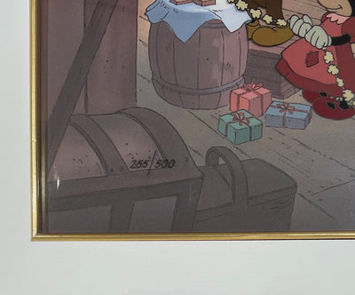 Set of Two Original Walt Disney Limited Edition Cels from Mickey's Christmas Carol