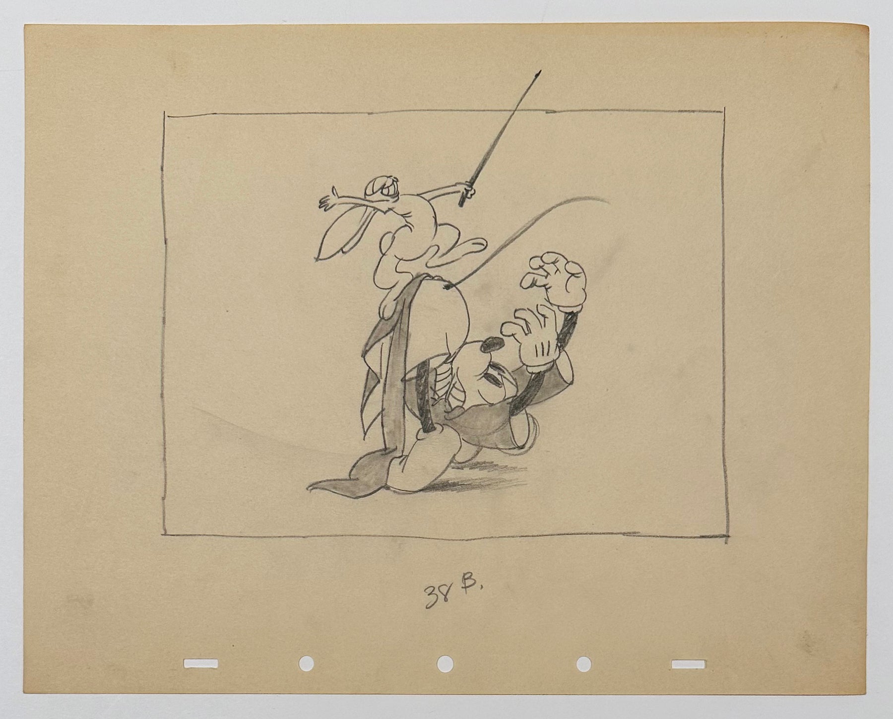 Original Walt Disney Production Drawing from Mickey's Grand Opera ...