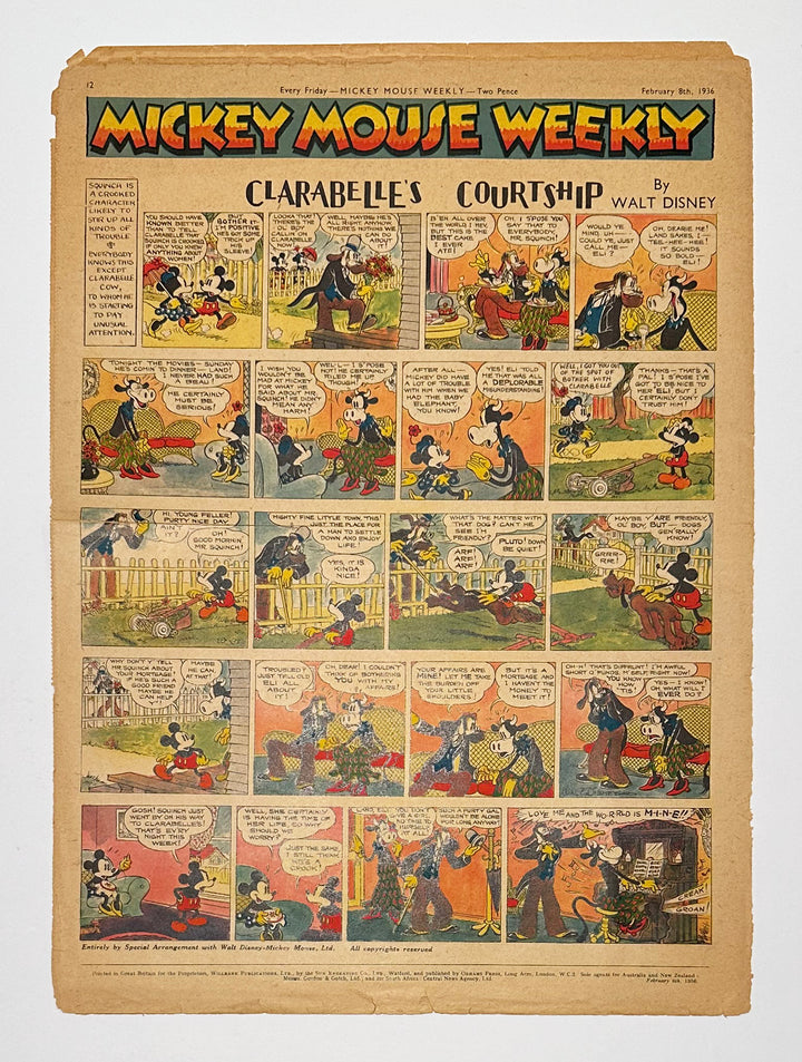 Original Mickey Mouse Weekly Vol. 1 No. 1 (February 8th, 1936