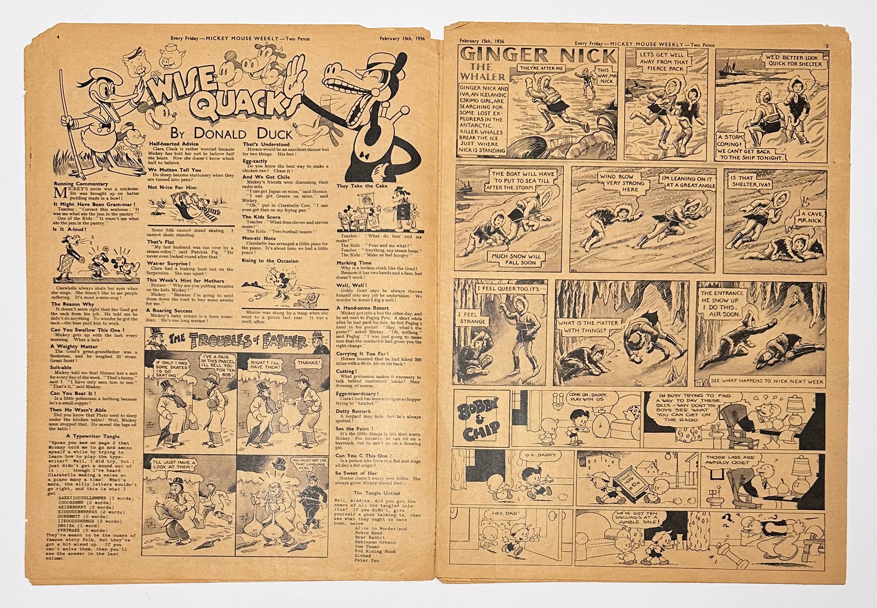 Original Mickey Mouse Weekly Vol. 1 No. 2 (February 15th, 1936