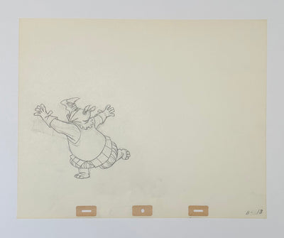 Original Walt Disney Production Drawing from Robin Hood featuring Rhinoceros
