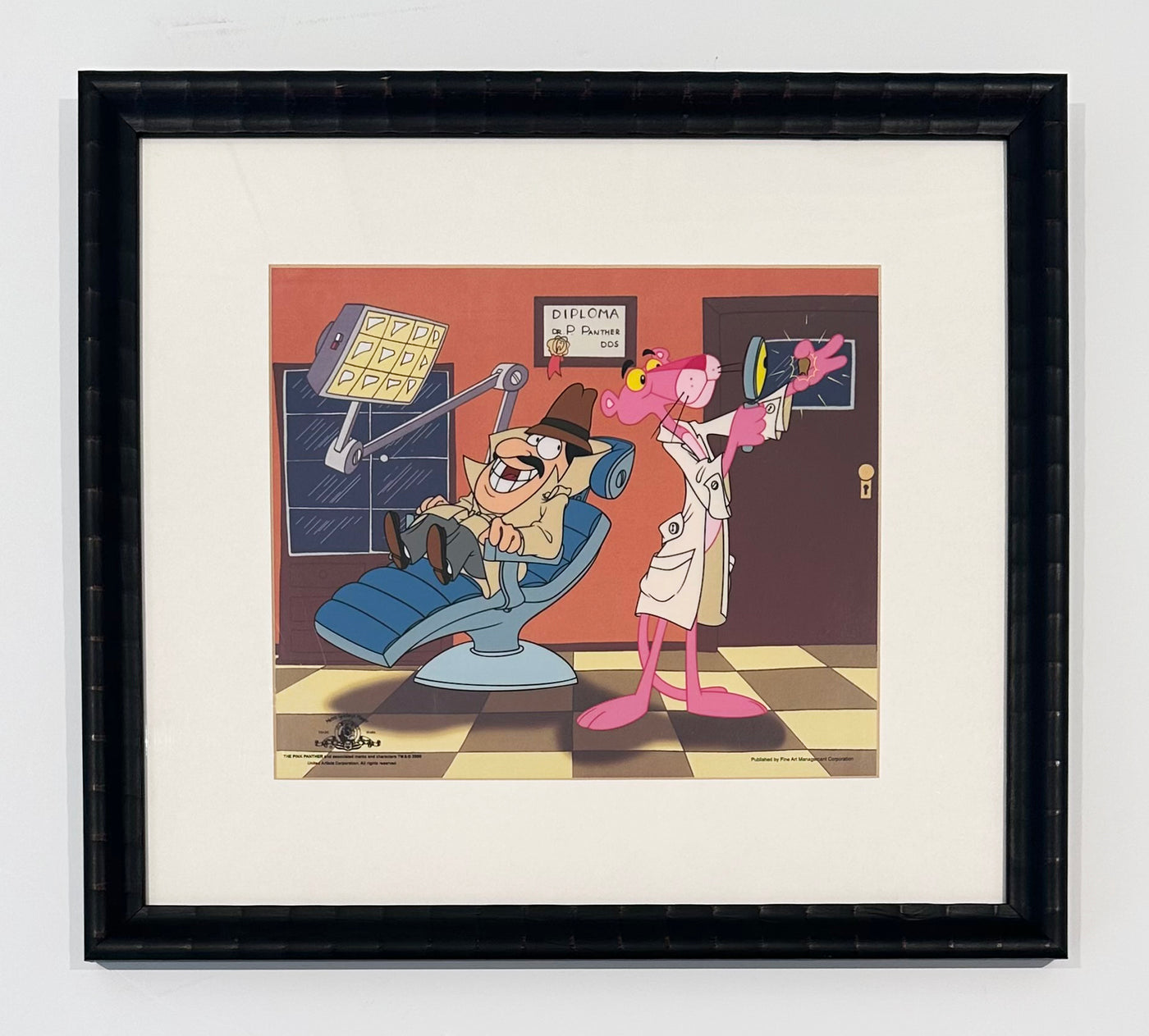 Original Limited Edition Sericel "Pink Panther Dentist"