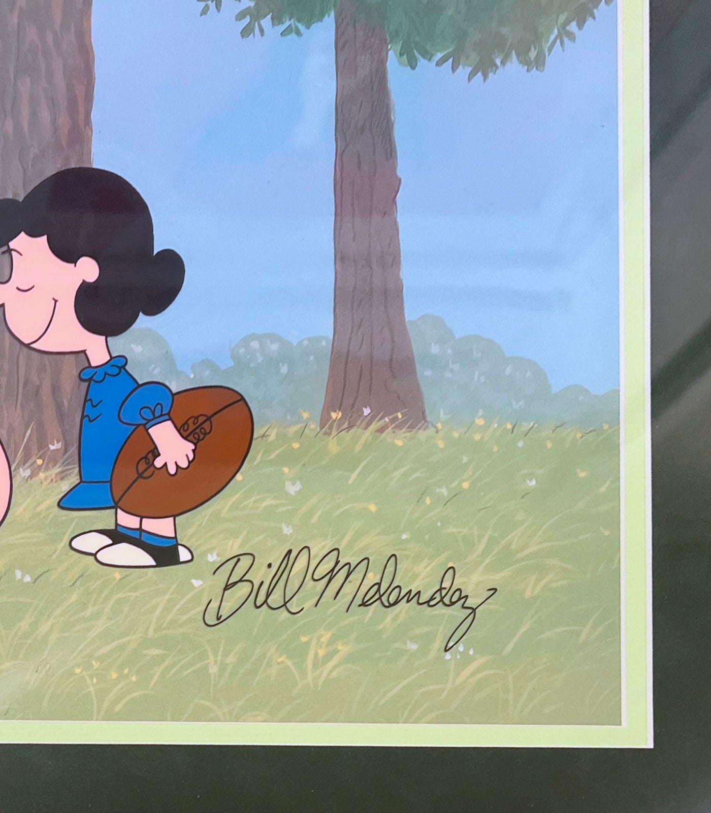 Original Peanuts Limited Edition Cel "Trust Me, Charlie Brown" featuring Charlie Brown and Lucy