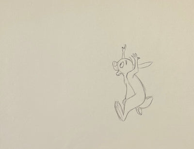 Original Walt Disney Production Drawing from Winnie the Pooh featuring Rabbit