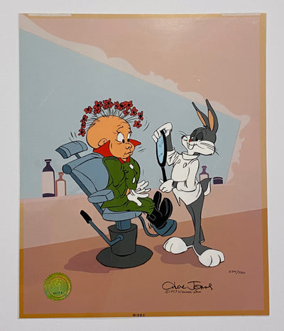 Original Warner Brothers Limited Edition Cel "Rabbit of Seville III" Signed by Chuck Jones