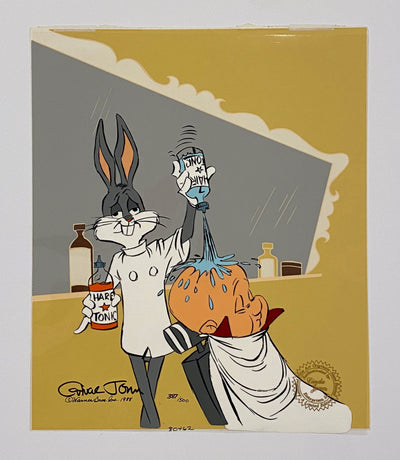 Original Warner Brothers Limited Edition Cel "Rabbit of Seville II" Signed by Chuck Jones