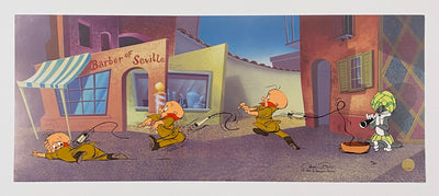 Original Warner Brothers Limited Edition Cel "Rabbit of Seville V" Signed by Chuck Jones