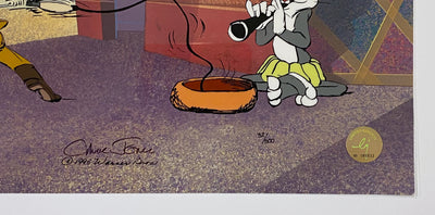 Original Warner Brothers Limited Edition Cel "Rabbit of Seville V" Signed by Chuck Jones