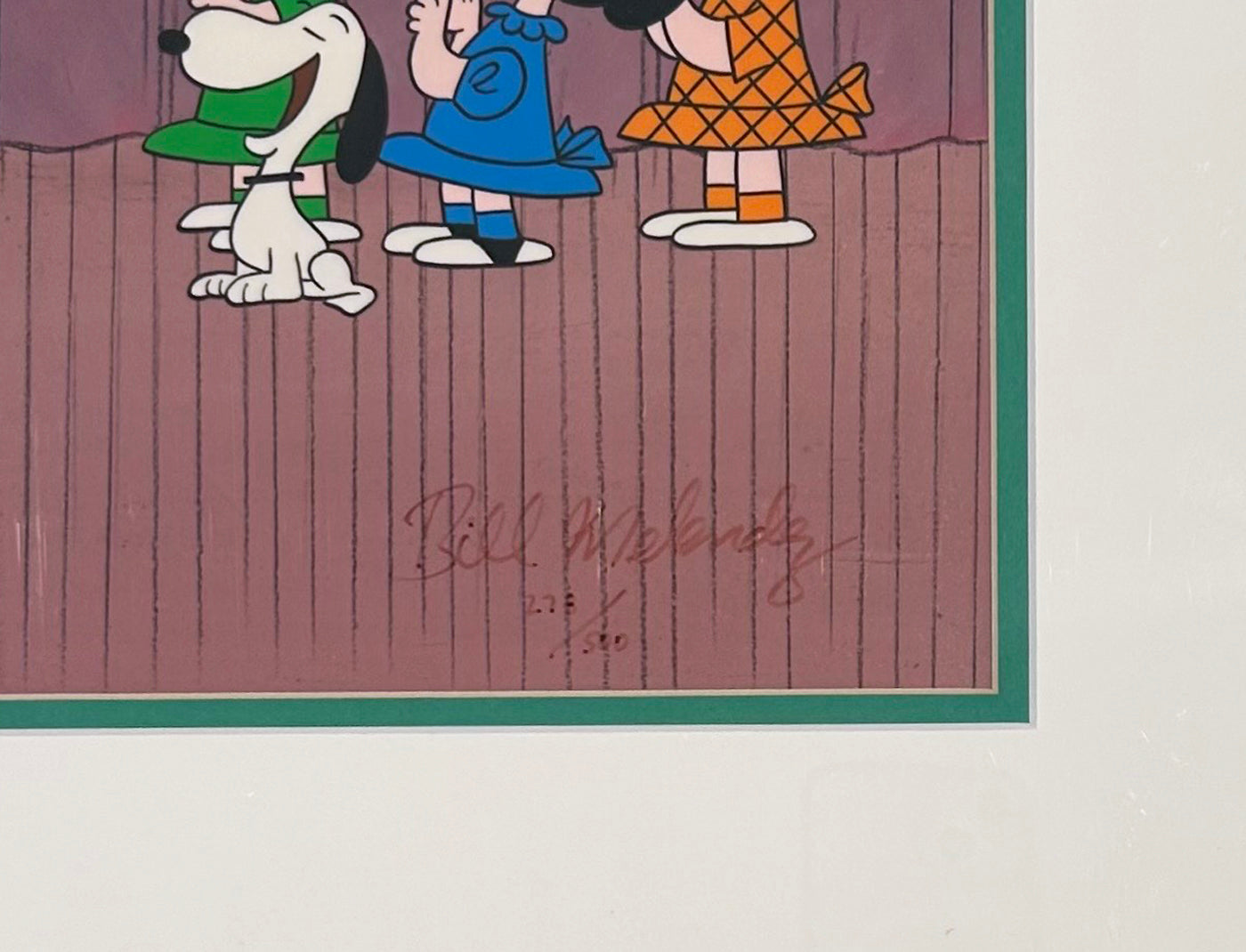 Original Peanuts Limited Edition Cel "Dress Rehearsal" signed by Bill Melendez (2006) animationsensations.com Original Peanuts Limited Edition Cel "Dress Rehearsal" signed by Bill Melendez (2006) animationsensations.com