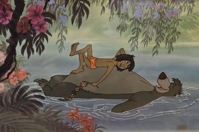 Original Walt Disney Limited Edition Cel "Floating Down the River" from The Jungle Book