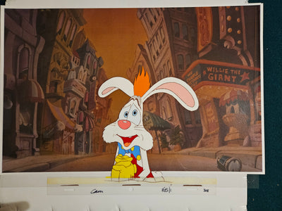 Original Walt Disney Production Cel from Who Framed Roger Rabbit? featuring Roger Rabbit