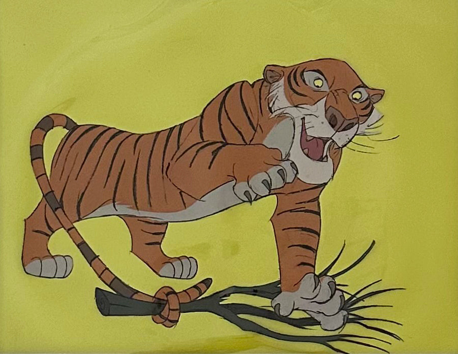 Original Walt Disney Production Cel from The Jungle Book featuring Shere Khan