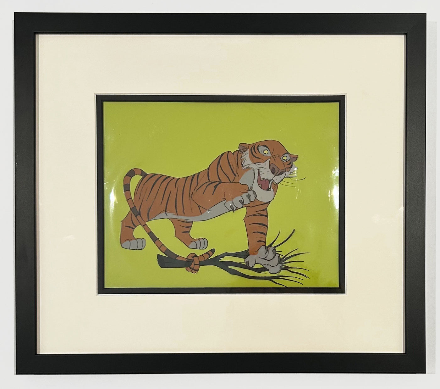 Original Walt Disney Production Cel from The Jungle Book featuring Shere Khan