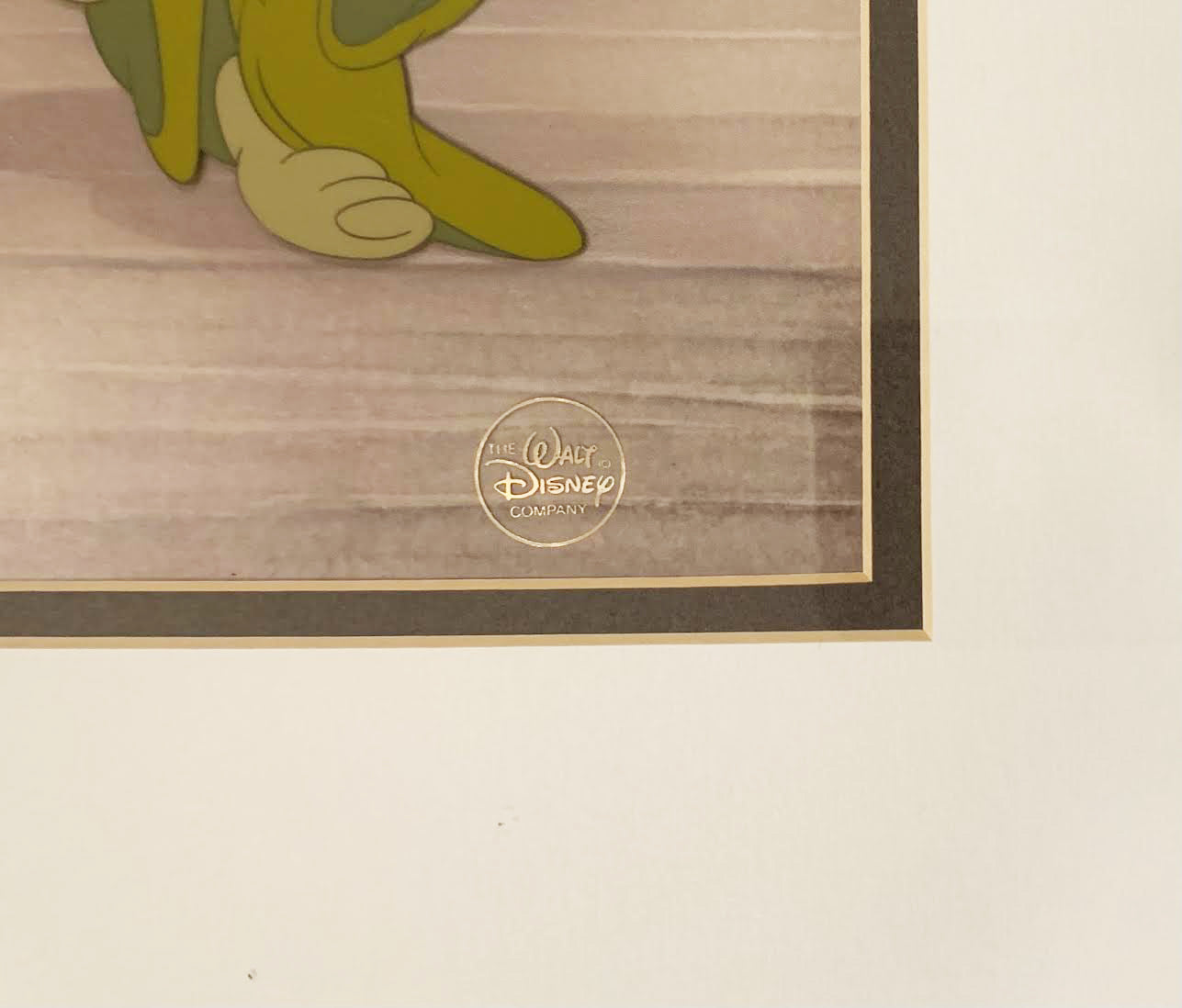 Original Walt Disney Snow White and the Seven Dwarfs Limited Edition Cel, Off to Bed