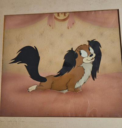 Original Walt Disney Production Cel on Courvoisier Background from Society Dog Show