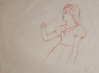 Original Walt Disney Set of 2 Production Drawings from Snow White and the Seven Dwarfs