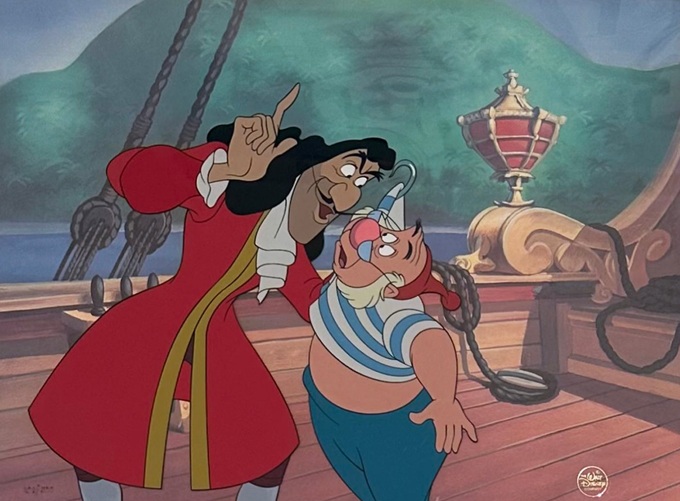 Original Walt Disney Limited Edition Cel Featuring Captain Hook And Mr original-walt-disney-limited-edition-cel-featuring-captain-hook-and-mr