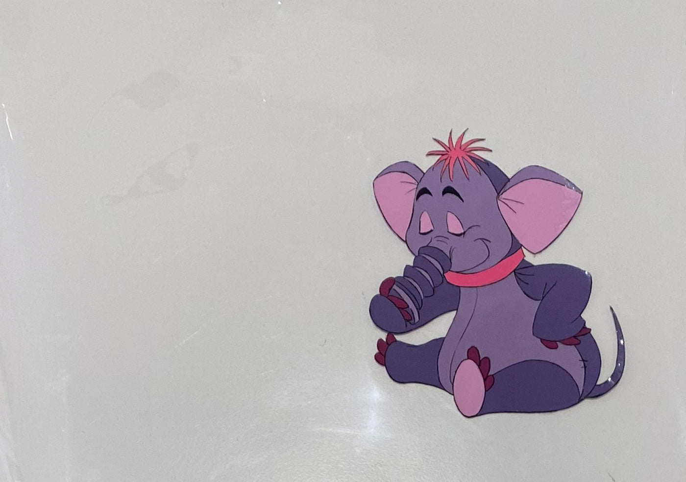 Original Walt Disney Production Cel from The Many Adventures of Winnie the Pooh featuring Heffalump