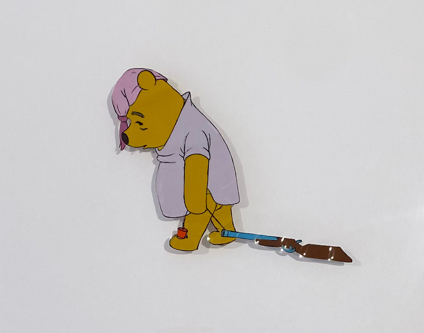 Original Walt Disney Production Cel from The Many Adventures of Winnie the Pooh featuring Winnie the Pooh