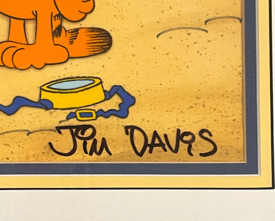 Paws INC Garfield Production Cel Featuring Garfield Signed by Jim Davis