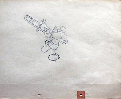 Original Walt Disney Production Drawing of Mickey Mouse from The Delivery Boy (1931)